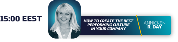 How to crate the best performing culture in your company - Annicken R. Day